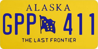AK license plate GPP411