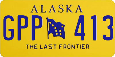 AK license plate GPP413