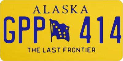 AK license plate GPP414