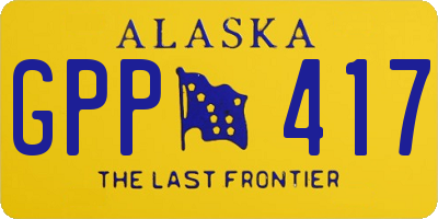 AK license plate GPP417