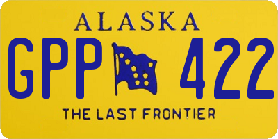AK license plate GPP422
