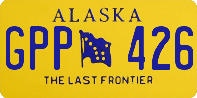 AK license plate GPP426