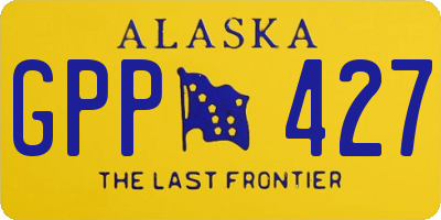 AK license plate GPP427