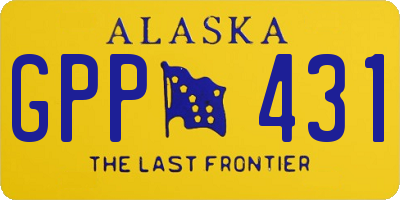 AK license plate GPP431