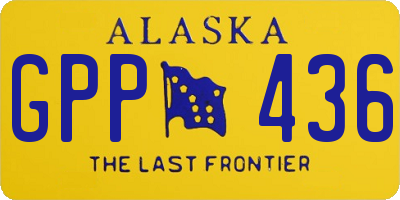 AK license plate GPP436