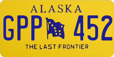 AK license plate GPP452