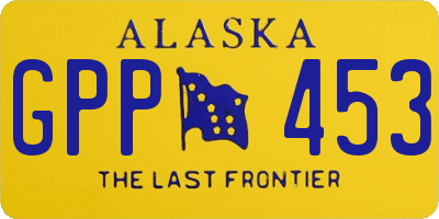AK license plate GPP453