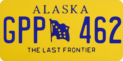 AK license plate GPP462