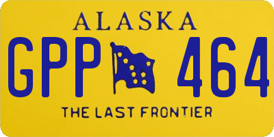 AK license plate GPP464