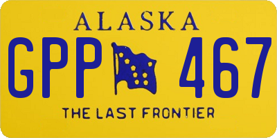 AK license plate GPP467