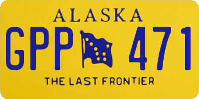 AK license plate GPP471