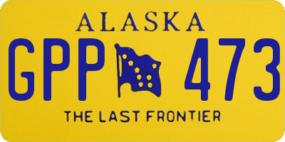 AK license plate GPP473