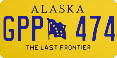 AK license plate GPP474