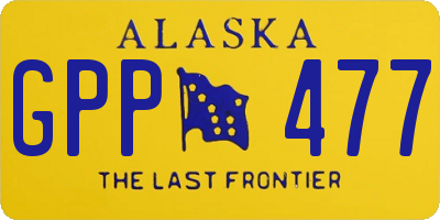 AK license plate GPP477