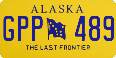 AK license plate GPP489