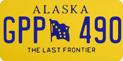 AK license plate GPP490