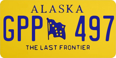 AK license plate GPP497