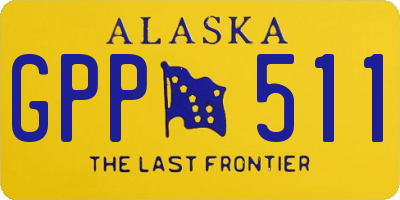 AK license plate GPP511