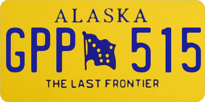 AK license plate GPP515