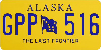 AK license plate GPP516