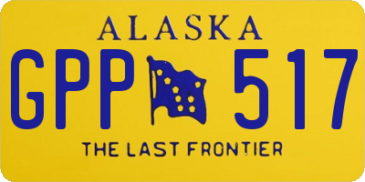 AK license plate GPP517
