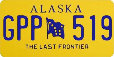 AK license plate GPP519