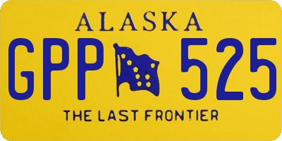 AK license plate GPP525