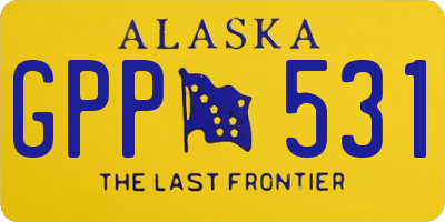 AK license plate GPP531