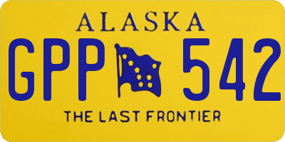 AK license plate GPP542