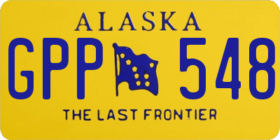 AK license plate GPP548