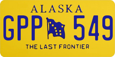 AK license plate GPP549