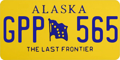 AK license plate GPP565