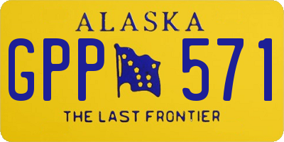 AK license plate GPP571