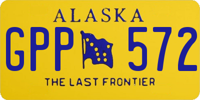 AK license plate GPP572