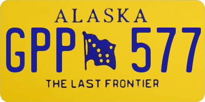 AK license plate GPP577
