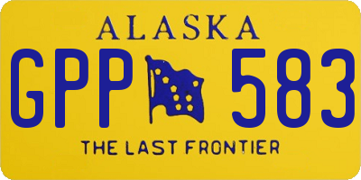 AK license plate GPP583