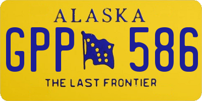AK license plate GPP586