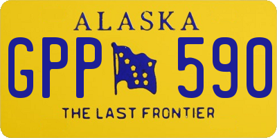 AK license plate GPP590