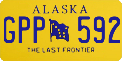 AK license plate GPP592