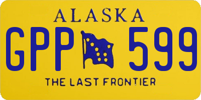 AK license plate GPP599
