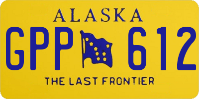 AK license plate GPP612