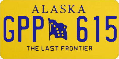 AK license plate GPP615