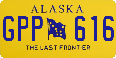AK license plate GPP616