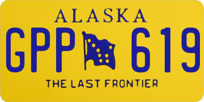 AK license plate GPP619