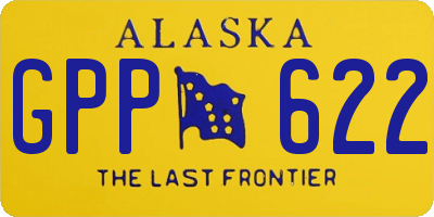 AK license plate GPP622