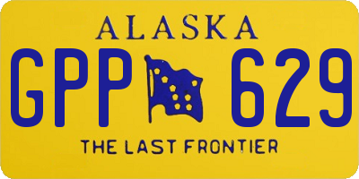 AK license plate GPP629
