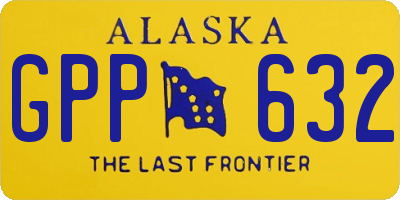AK license plate GPP632