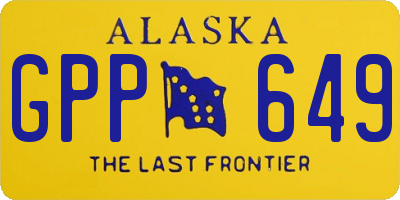 AK license plate GPP649