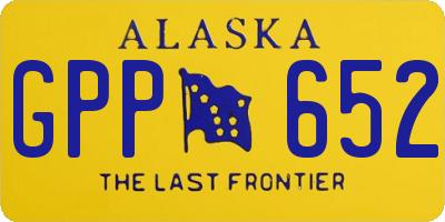 AK license plate GPP652