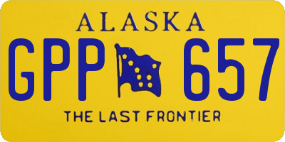 AK license plate GPP657